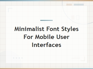 Free Minimalist Font Downloads for Mobile App Ui Design